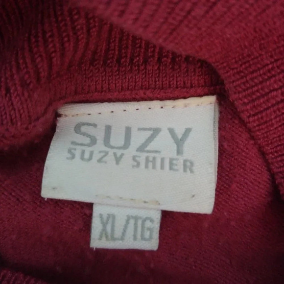 Suzy Shier Knit Top, Dark Dusty Rose, XL - Picture 8 of 8